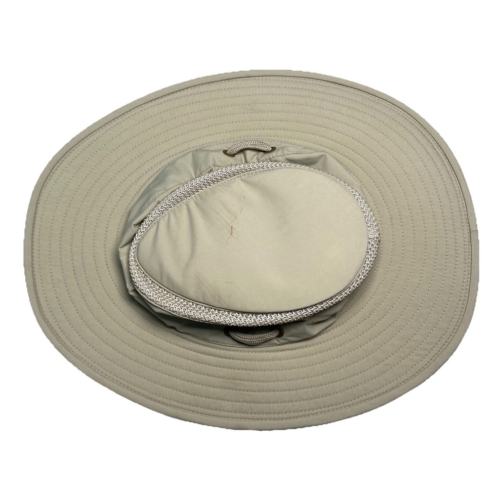 Tilley Airflo Sun Hat LTM6 Size 7 1/8 Light Khaki Olive Nylon Boonie Safari